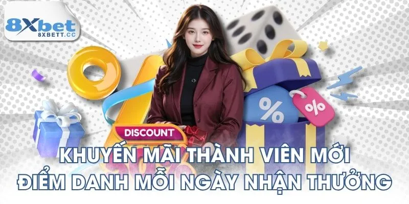 Khuyến mãi thành viên mới - Điểm danh mỗi ngày nhận thưởng